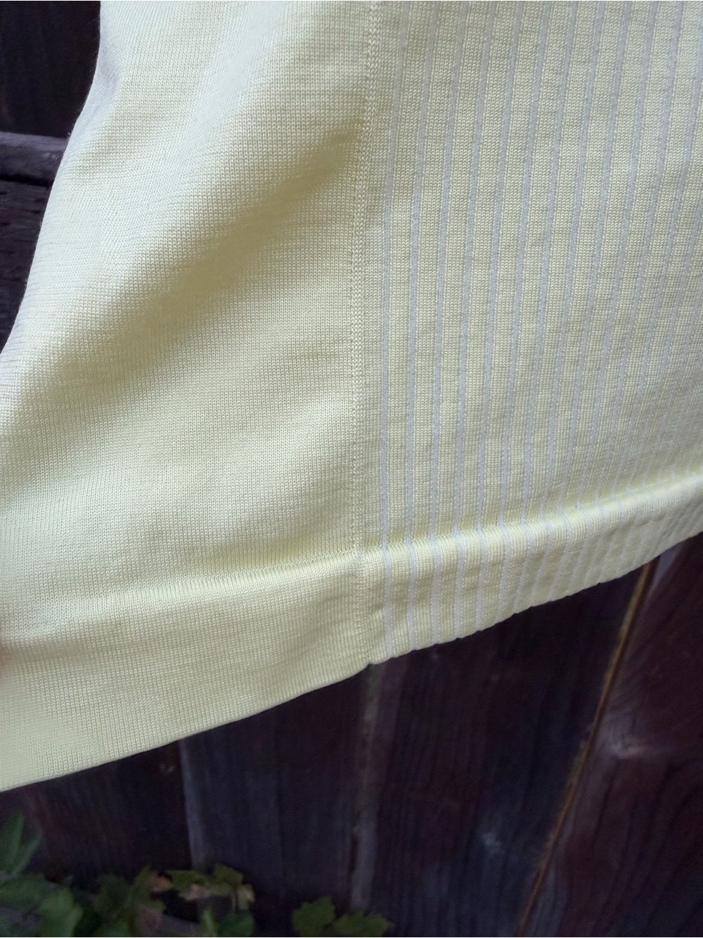 Athleta Sunny Yellow Ribbed Tee - Picture 9 of 9